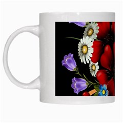 Flower Decoration Bouquet Of Flowers White Mugs