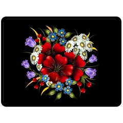 Flower Decoration Bouquet Of Flowers Fleece Blanket (large) 