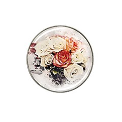 Flowers Background Wallpaper Art Hat Clip Ball Marker (10 Pack)