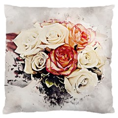 Flowers Background Wallpaper Art Standard Flano Cushion Case (two Sides)