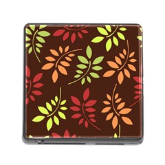 Leaves Foliage Pattern Design Memory Card Reader (square 5 Slot)