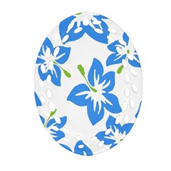 Hibiscus Wallpaper Flowers Floral Oval Filigree Ornament (two Sides)