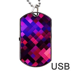 Pattern Seamless Pattern Tile Dog Tag Usb Flash (one Side) by Sapixe