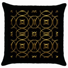 Seamless Pattern Abstract Throw Pillow Case (black)