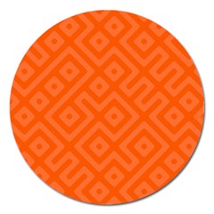 Seamless Pattern Design Tiling Magnet 5  (round) by Sapixe