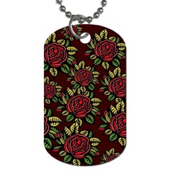 Seamless Tile Background Abstract Dog Tag (two Sides)