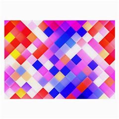 Squares Pattern Geometric Seamless Large Glasses Cloth (2-side) by Sapixe