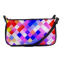 Squares Pattern Geometric Seamless Shoulder Clutch Bag by Sapixe