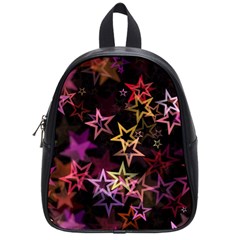 Stars Background Pattern Seamless School Bag (small) by Sapixe