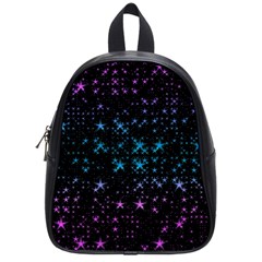 Stars Pattern Seamless Design School Bag (small) by Sapixe
