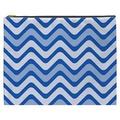 Waves Wavy Lines Pattern Design Cosmetic Bag (xxxl) by Sapixe