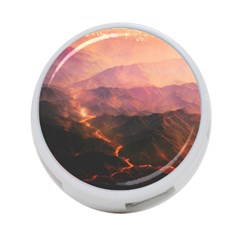 Volcanoes Magma Lava Mountains 4-port Usb Hub (one Side) by Sapixe