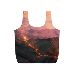Volcanoes Magma Lava Mountains Full Print Recycle Bag (s)