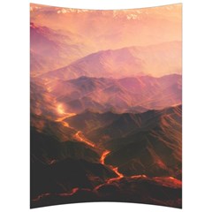 Volcanoes Magma Lava Mountains Back Support Cushion by Sapixe