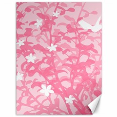 Plant Flowers Bird Spring Canvas 36  X 48 