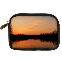 Sunset Nature Digital Camera Leather Case