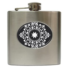 Table Pull Out Computer Graphics Hip Flask (6 Oz)