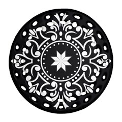 Table Pull Out Computer Graphics Round Filigree Ornament (two Sides)