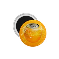Orange Drink Splash Poster 1 75  Magnets by Sapixe