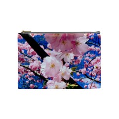 Flower Cherry Wood Tree Flowers Cosmetic Bag (medium) by Sapixe