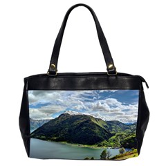 Panoramic Nature Mountain Water Oversize Office Handbag (2 Sides)