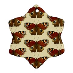 Butterfly Butterflies Insects Snowflake Ornament (Two Sides)