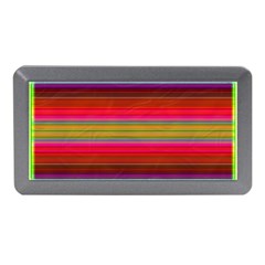 Fiesta Stripe Colorful Neon Background Memory Card Reader (Mini)