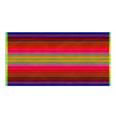 Fiesta Stripe Colorful Neon Background Satin Shawl