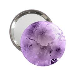 Wonderful Flowers In Soft Violet Colors 2.25  Handbag Mirrors