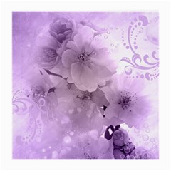 Wonderful Flowers In Soft Violet Colors Medium Glasses Cloth