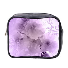 Wonderful Flowers In Soft Violet Colors Mini Toiletries Bag (Two Sides)