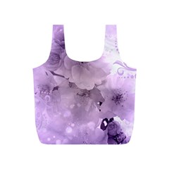 Wonderful Flowers In Soft Violet Colors Full Print Recycle Bag (S)