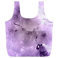 Wonderful Flowers In Soft Violet Colors Full Print Recycle Bag (XL)
