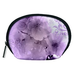 Wonderful Flowers In Soft Violet Colors Accessory Pouch (Medium)