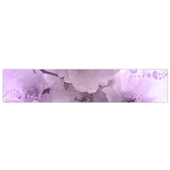 Wonderful Flowers In Soft Violet Colors Small Flano Scarf