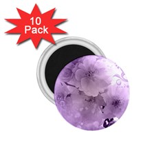 Wonderful Flowers In Soft Violet Colors 1.75  Magnets (10 pack) 