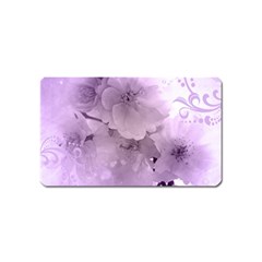 Wonderful Flowers In Soft Violet Colors Magnet (Name Card)