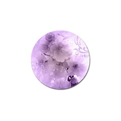 Wonderful Flowers In Soft Violet Colors Golf Ball Marker