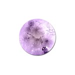 Wonderful Flowers In Soft Violet Colors Golf Ball Marker Front