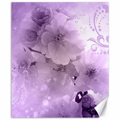 Wonderful Flowers In Soft Violet Colors Canvas 8  x 10 