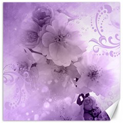 Wonderful Flowers In Soft Violet Colors Canvas 12  x 12 