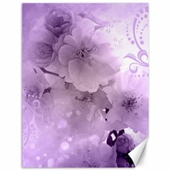 Wonderful Flowers In Soft Violet Colors Canvas 12  x 16 