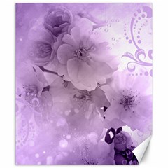 Wonderful Flowers In Soft Violet Colors Canvas 20  x 24 