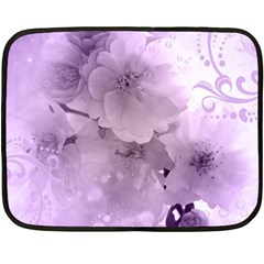 Wonderful Flowers In Soft Violet Colors Fleece Blanket (Mini)