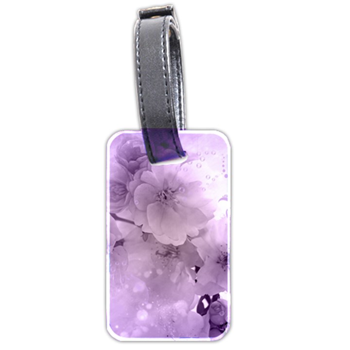 Wonderful Flowers In Soft Violet Colors Luggage Tags (Two Sides)