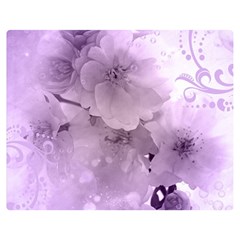 Wonderful Flowers In Soft Violet Colors Double Sided Flano Blanket (Medium) 
