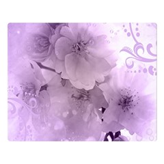 Wonderful Flowers In Soft Violet Colors Double Sided Flano Blanket (large) 