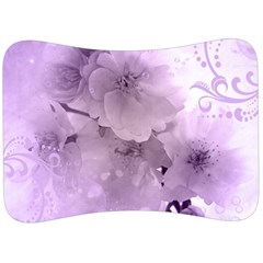 Wonderful Flowers In Soft Violet Colors Velour Seat Head Rest Cushion