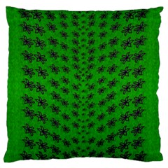 Forest Flowers In The Green Soft Ornate Nature Standard Flano Cushion Case (one Side) by pepitasart