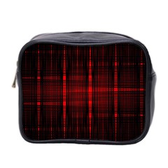 Black And Red Backgrounds Mini Toiletries Bag (Two Sides)